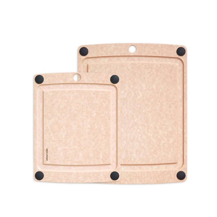 Epicurean All-In-One Cutting Board 2 Piece Bundle Set featured in Natural