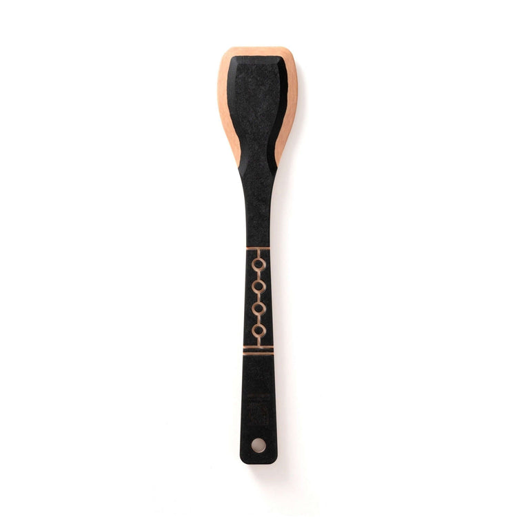 The Frank Lloyd Wright Utensil Set includes the Large Spoon, Paddle and Sauté Tool in Slate/Natural this is the primary image showing the paddle